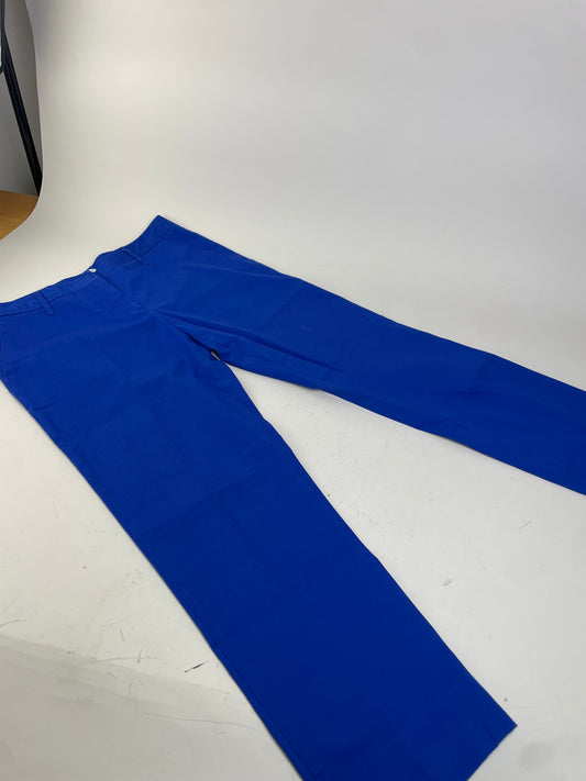 Vintage Miu Miu Cotton Blend Trousers Bright Blue L