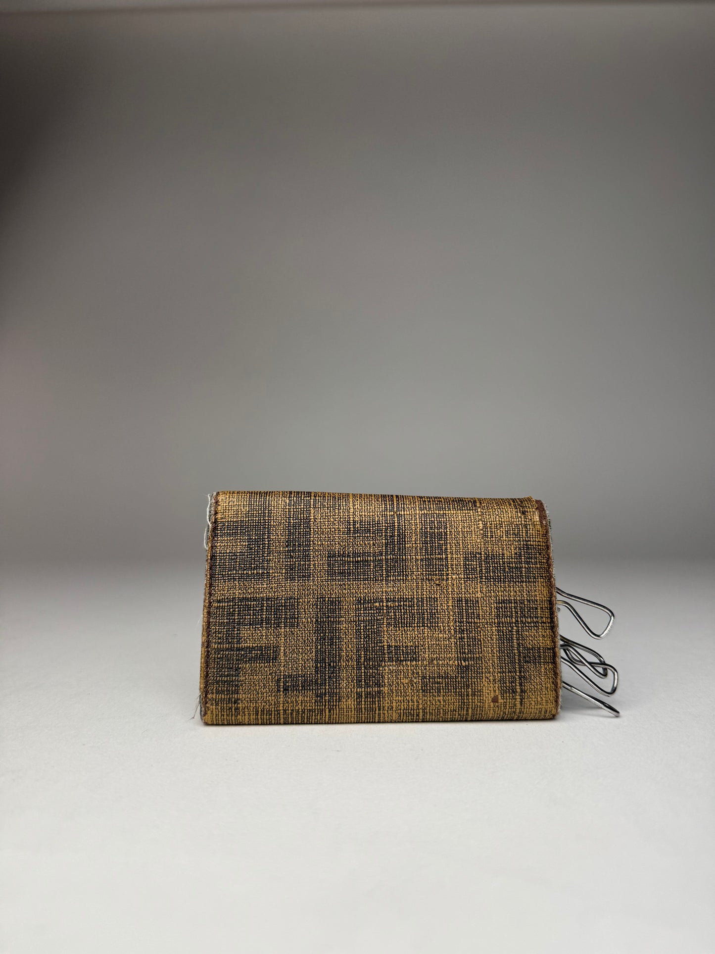 Vintage Fendi Monogram Key Holder Brown