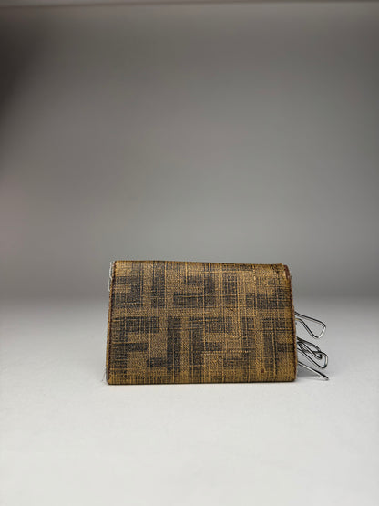 Vintage Fendi Monogram Key Holder Brown