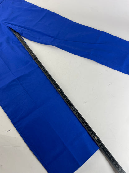Vintage Miu Miu Cotton Blend Trousers Bright Blue L