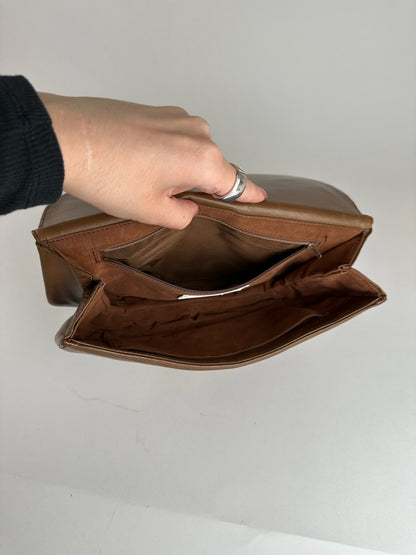 Vintage Givenchy Leather Clutch Brown