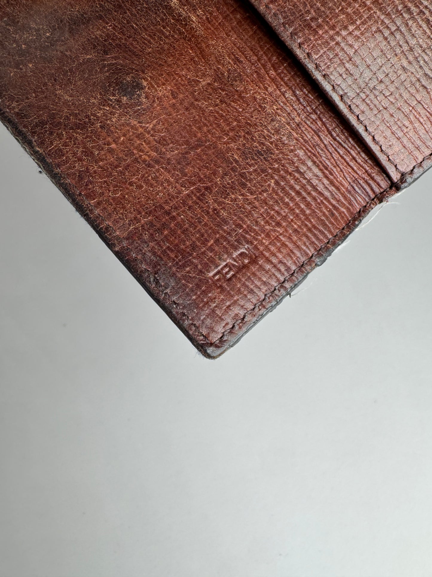 Vintage Fendi Monogram Key Holder Brown