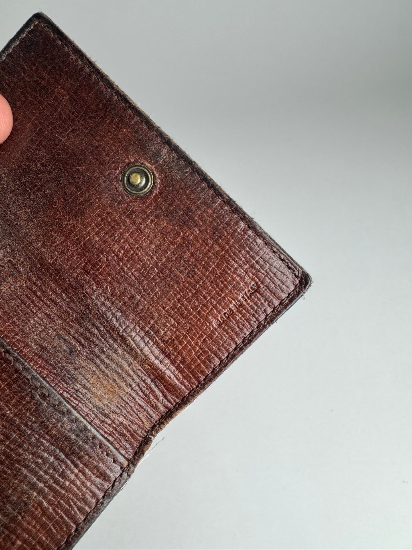 Vintage Fendi Monogram Key Holder Brown