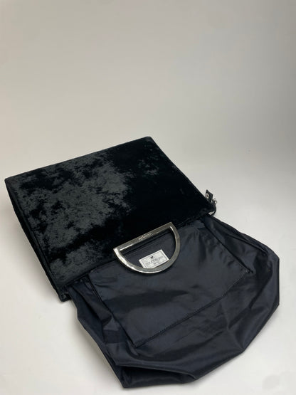 Vintage Courreges Faux fur Handbag Black