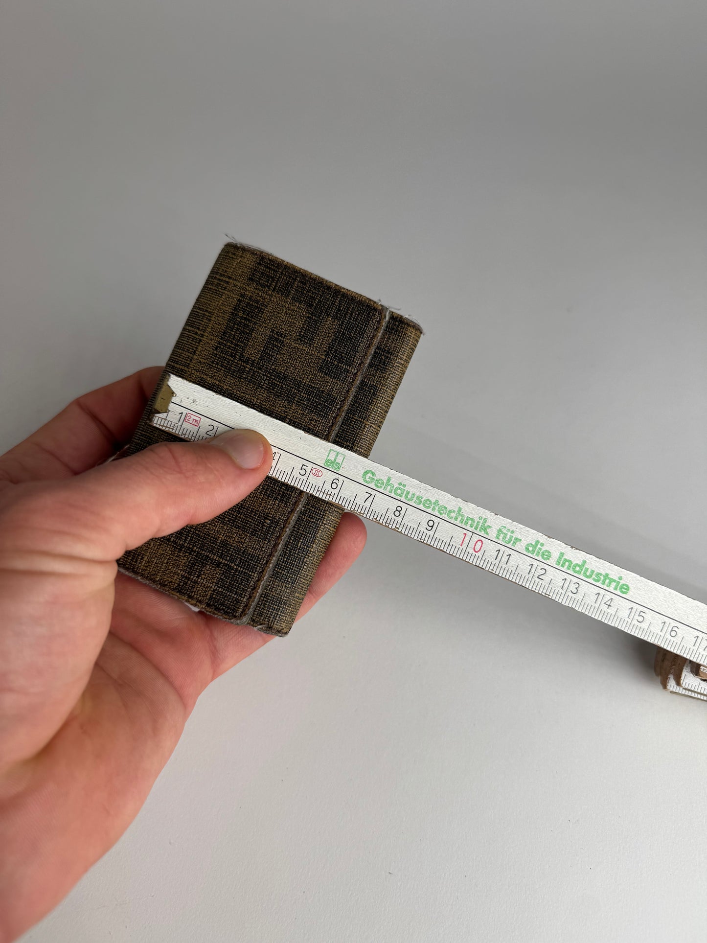 Vintage Fendi Monogram Key Holder Brown