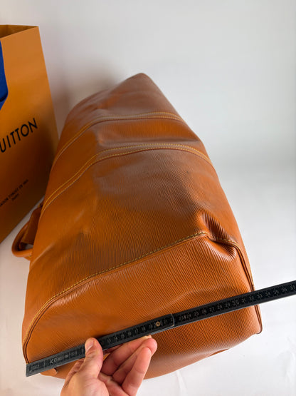 Vintage Louis Vuitton Epi Leather Travel Duffle Bag 1990 Burnt Orange