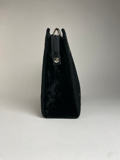 Vintage Courreges Faux fur Handbag Black