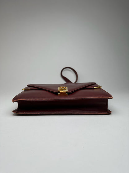 Vintage Cartier Leather bag burgundy
