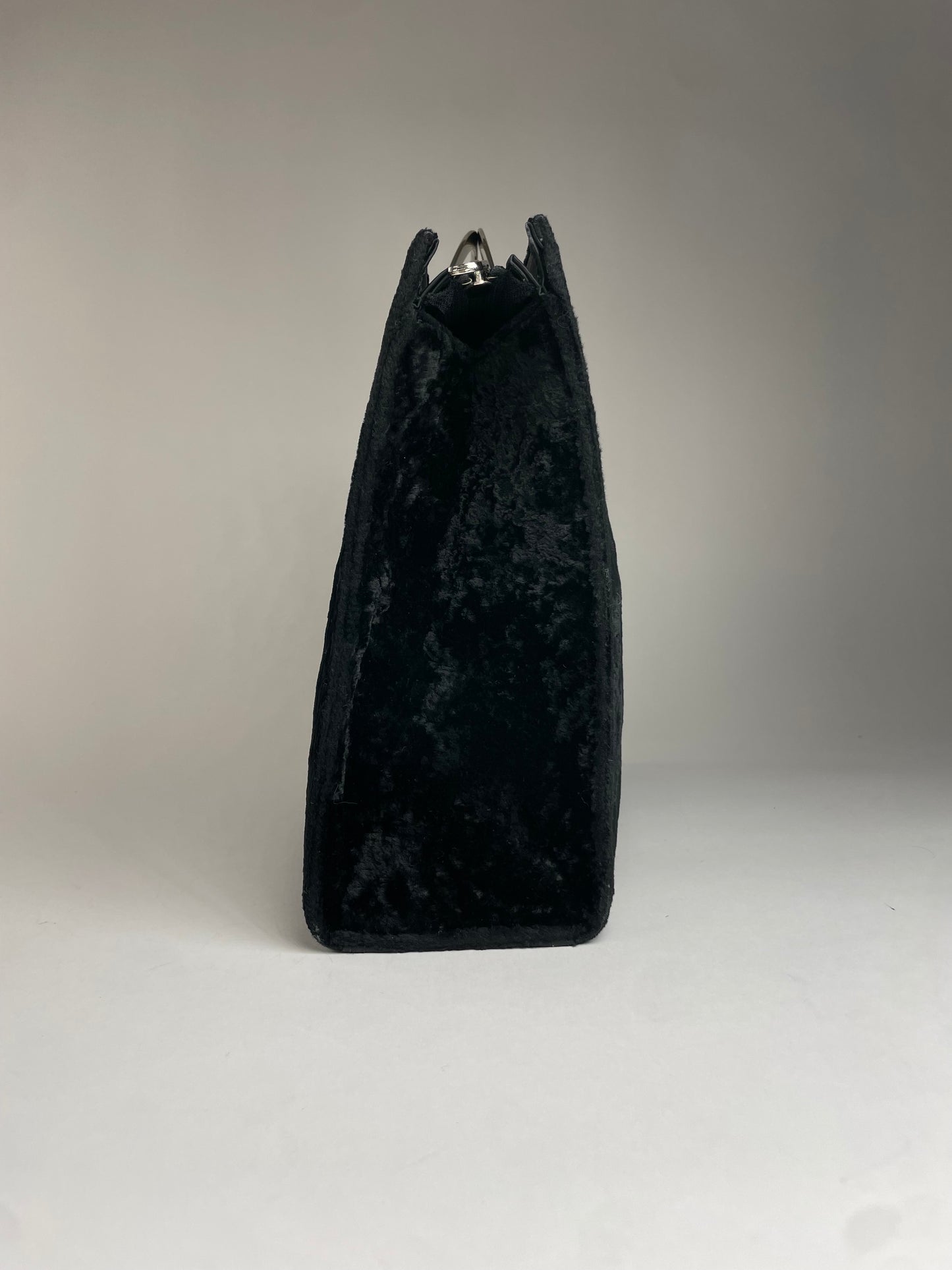 Vintage Courreges Faux fur Handbag Black