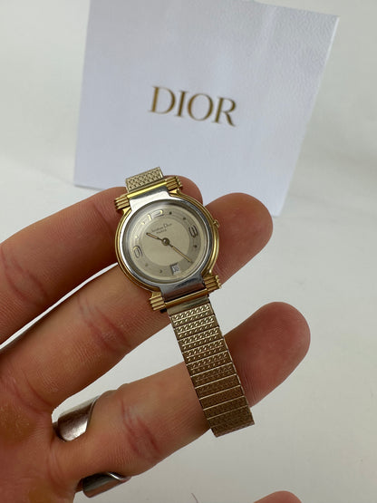 Vintage Dior Paris Ladies Quartz Watch Two-Tone