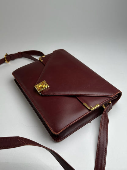 Vintage Cartier Leather bag burgundy
