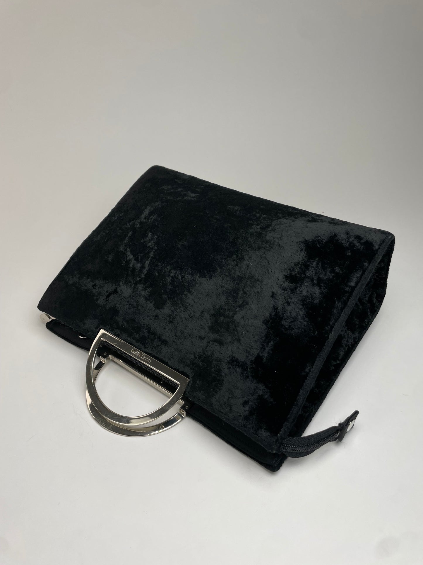 Vintage Courreges Faux fur Handbag Black