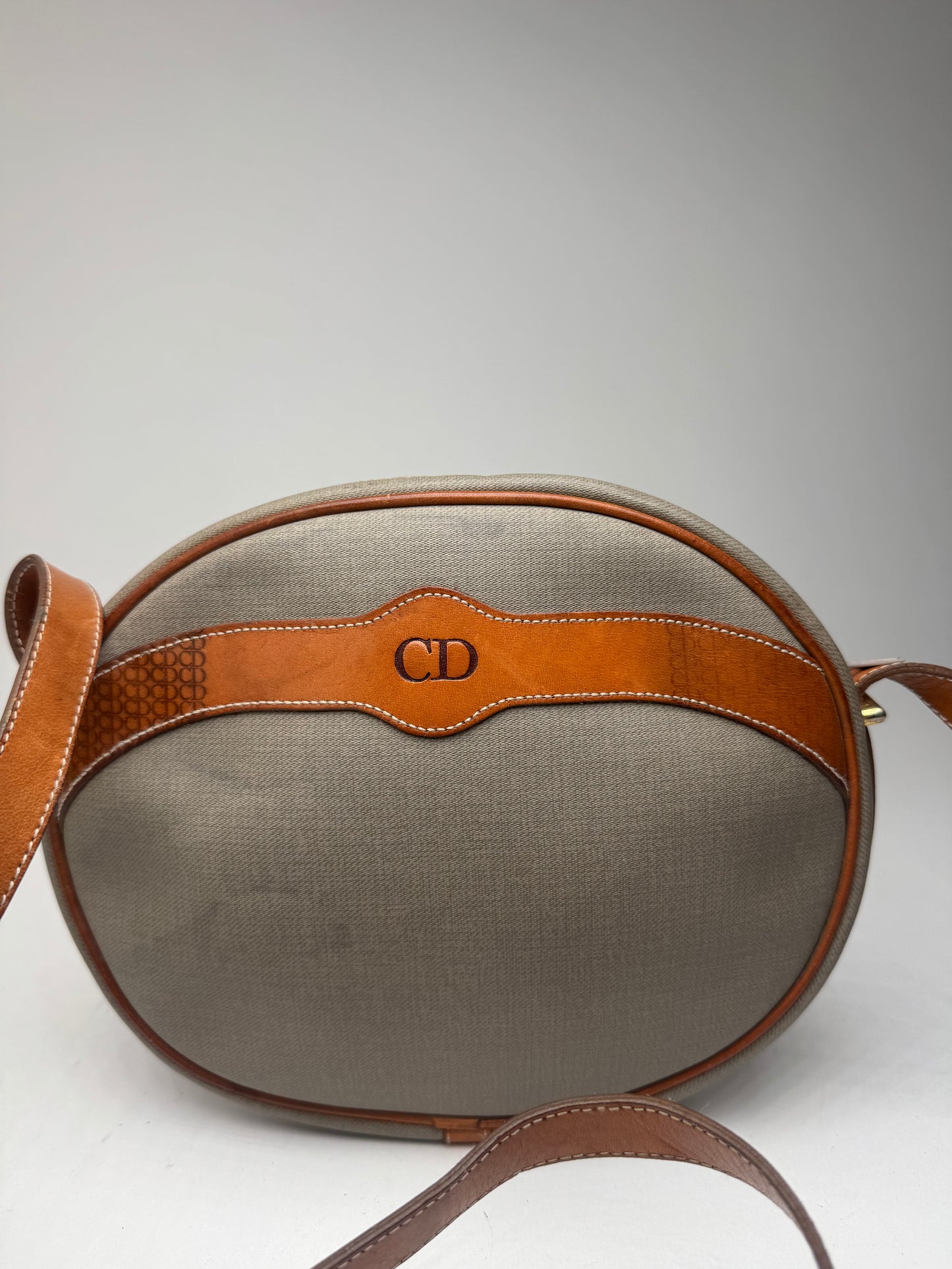 Sac bandoulière Dior vintage gris marron