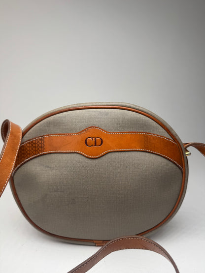 Sac bandoulière Dior vintage gris marron