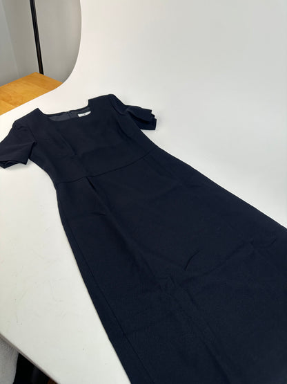 Vintage Courreges Wool Dress Navy M