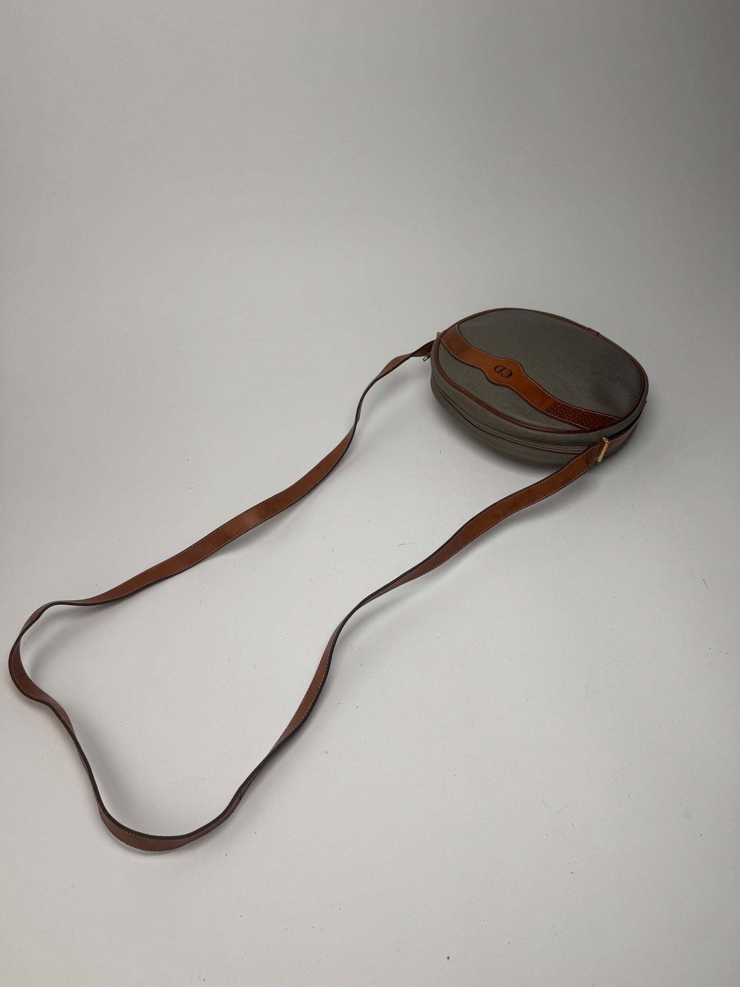 Sac bandoulière Dior vintage gris marron