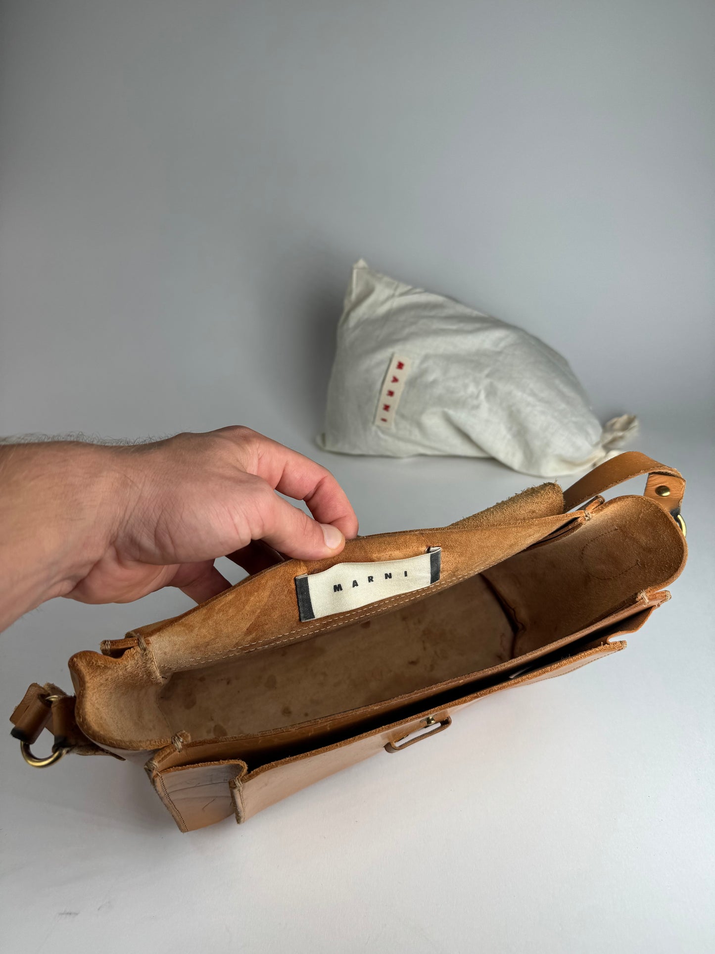 Vintage Marni Leather Bag brown