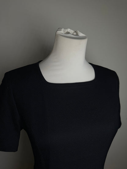 Vintage Courreges Wool Dress Navy M