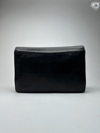 Vintage Celine Paris Leather clutch Black