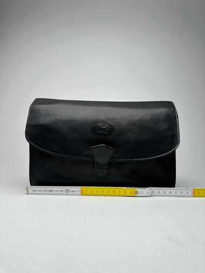 Vintage Celine Paris Leather clutch Black