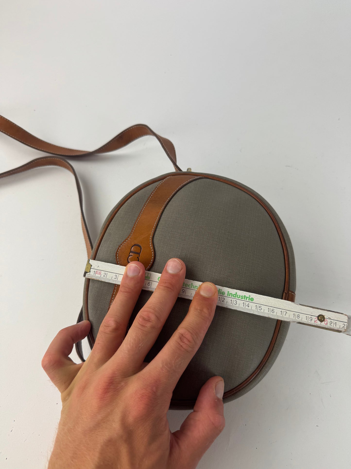 Sac bandoulière Dior vintage gris marron