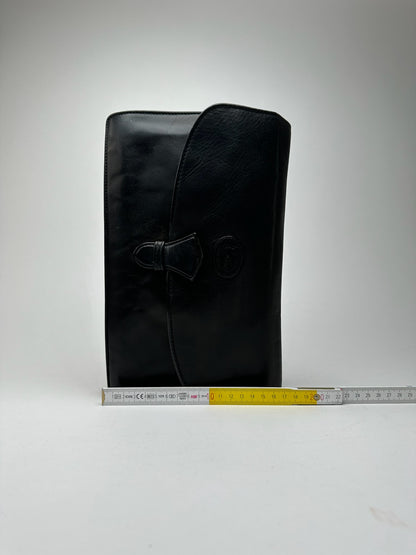 Vintage Celine Paris Leather clutch Black