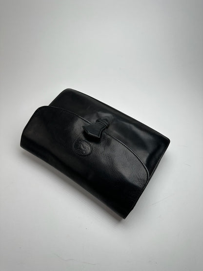 Vintage Celine Paris Leather clutch Black