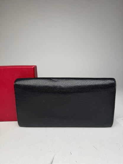 Vintage Cartier Leather Wallet Black