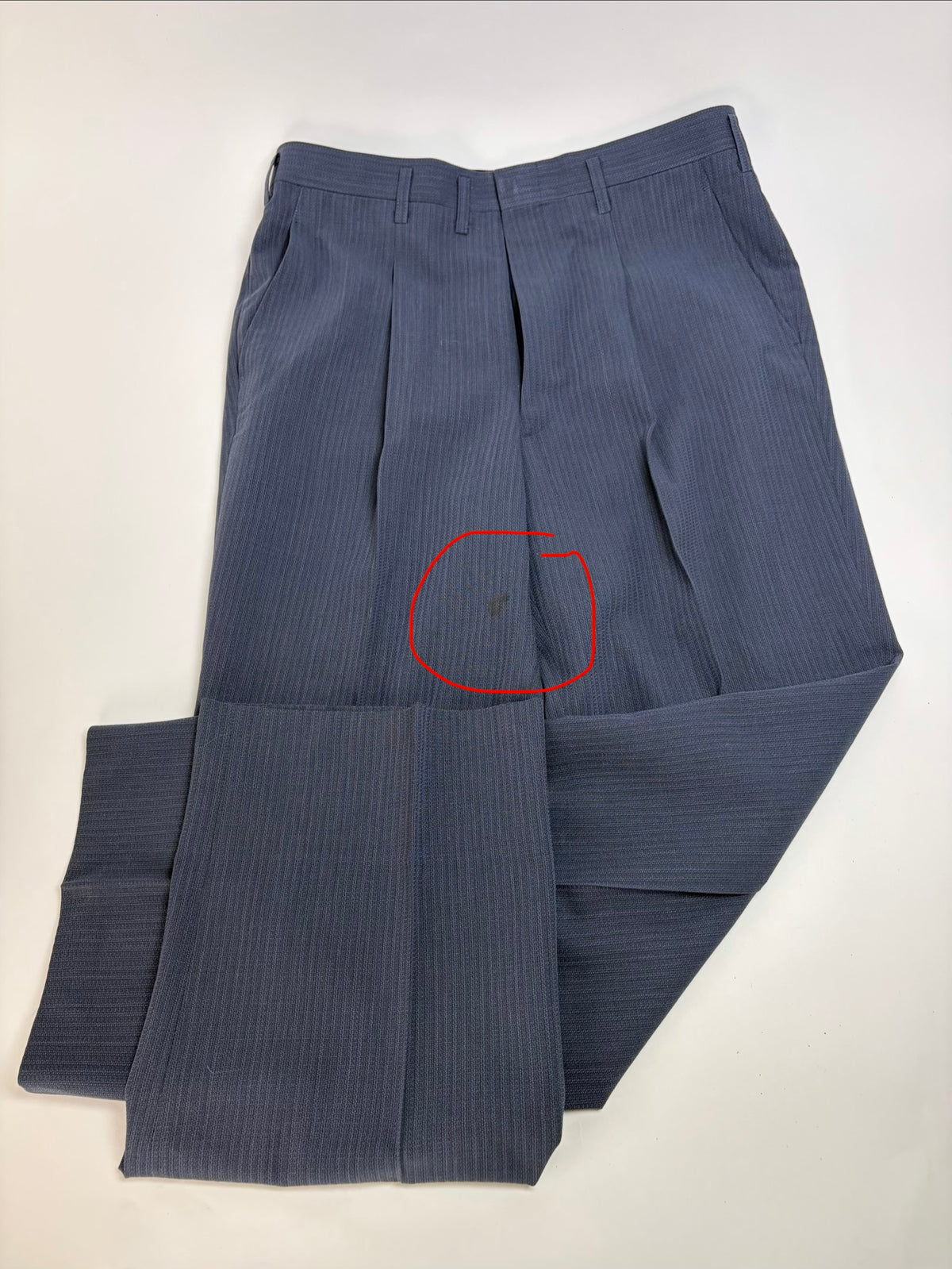 Vintage Givenchy Men's Light Blue Suit Set Dark Blue Lining M