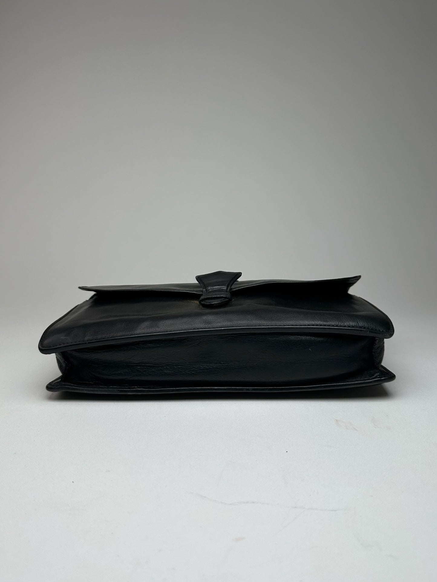 Vintage Celine Paris Leather clutch Black