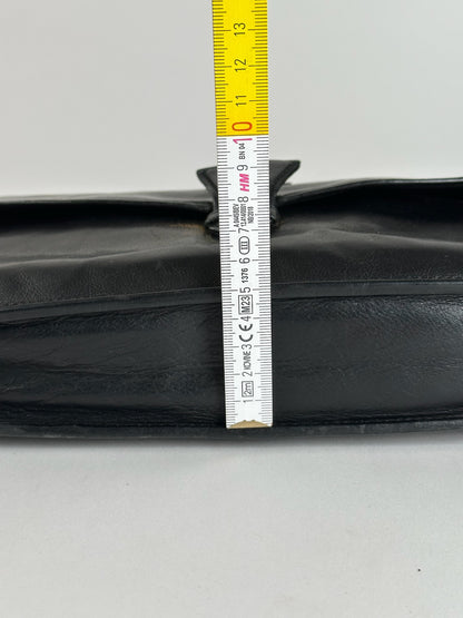 Vintage Celine Paris Leather clutch Black
