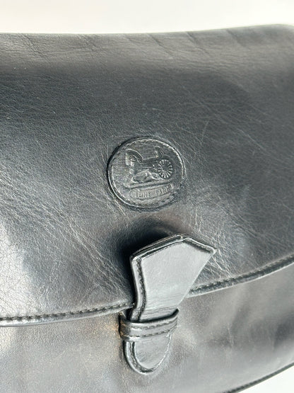 Vintage Celine Paris Leather clutch Black