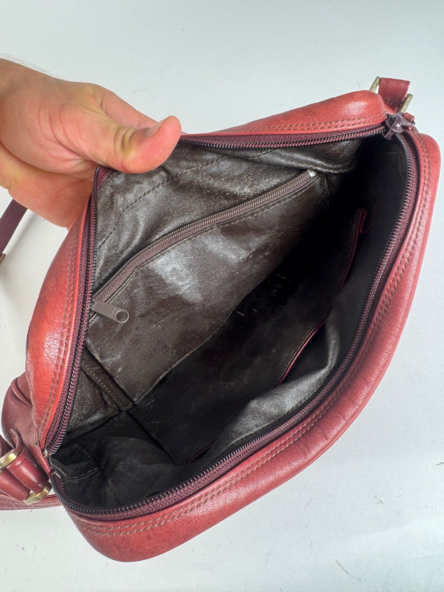 Sac vintage en cuir Givenchy rouge
