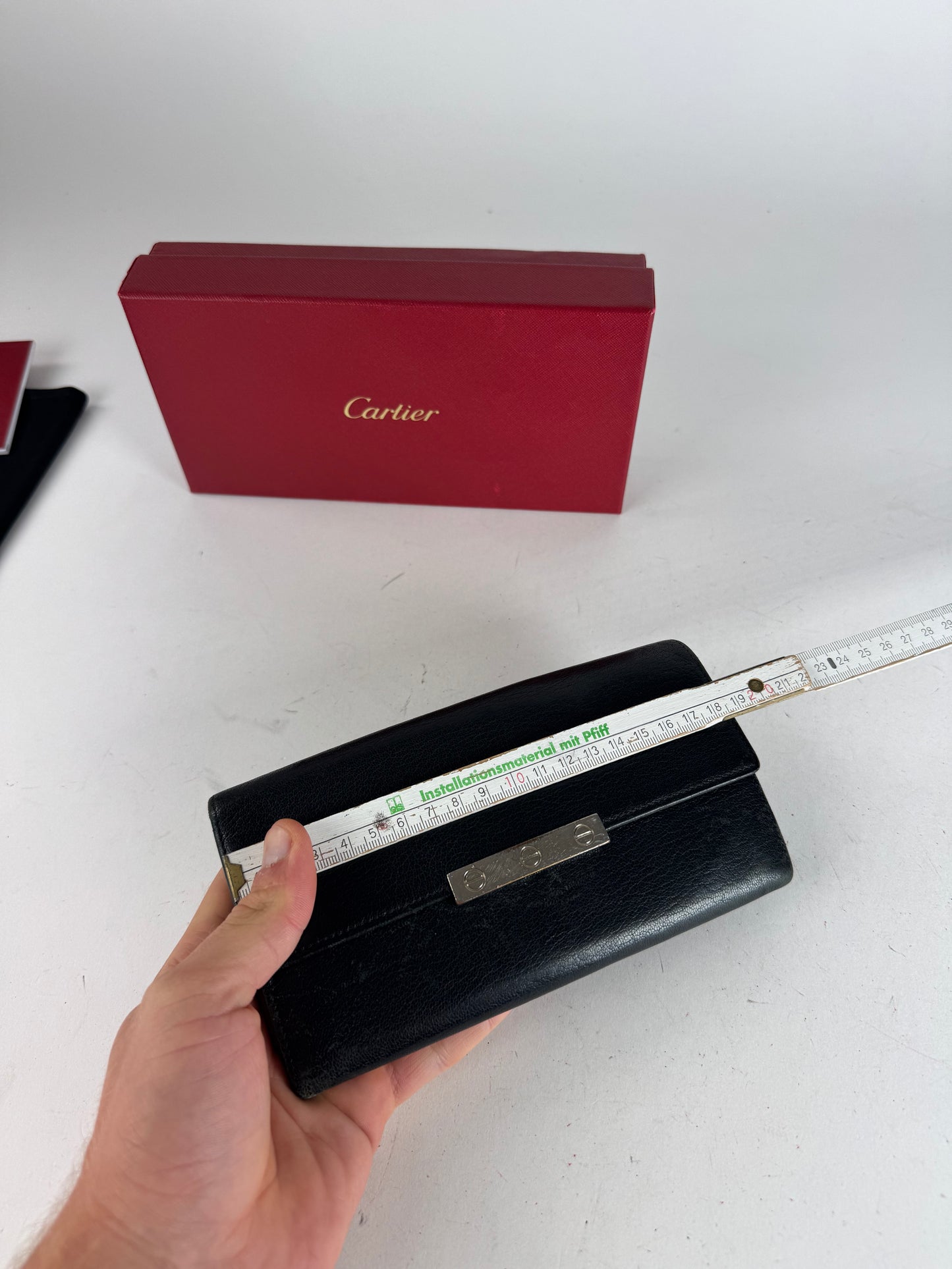 Vintage Cartier Leather Wallet Black