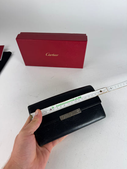 Vintage Cartier Leather Wallet Black