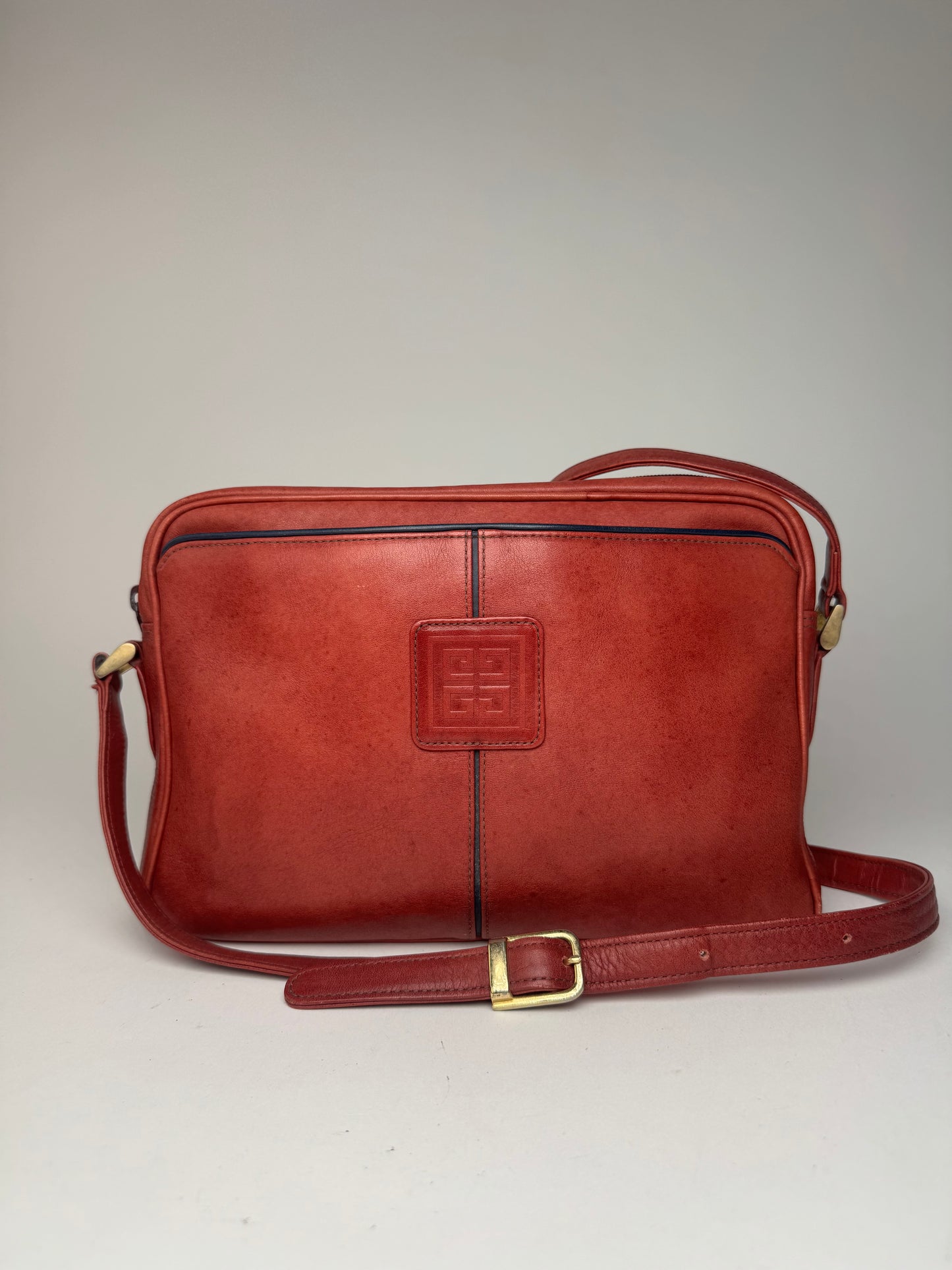 Sac vintage en cuir Givenchy rouge