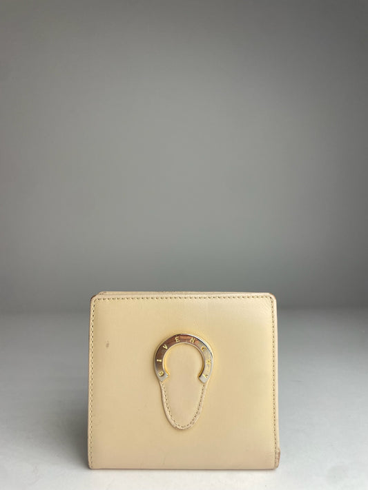 Vintage Givenchy Leather Wallet Beige
