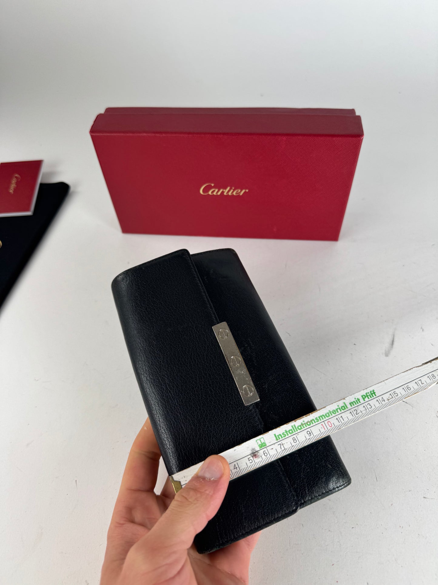 Vintage Cartier Leather Wallet Black