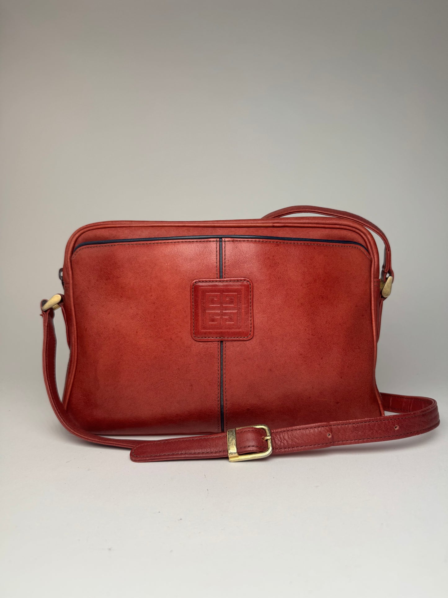 Sac vintage en cuir Givenchy rouge