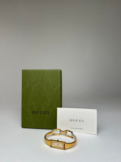 Vintage Gucci Gold-Tone Bangle Ladies Watch Model 1500L