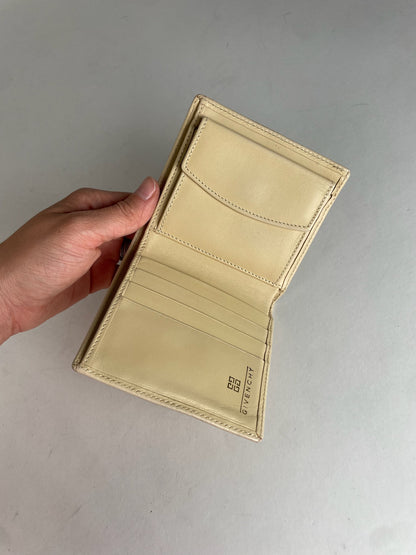 Vintage Givenchy Leather Wallet Beige