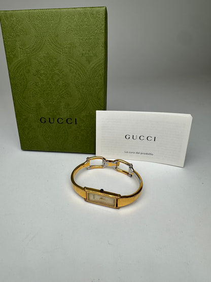 Vintage Gucci Gold-Tone Bangle Ladies Watch Model 1500L
