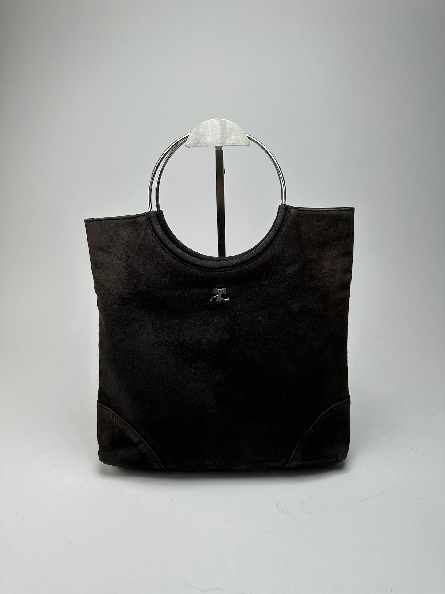 Vintage Courreges Suede Bag brown