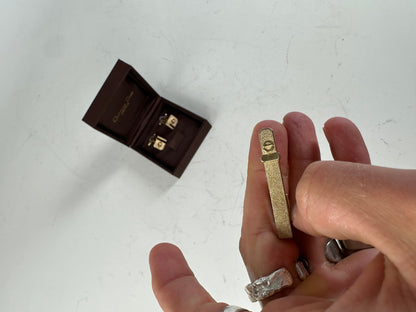 Vintage Dior Gold-Tone Cufflinks Boxed France