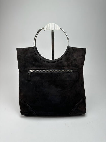 Vintage Courreges Suede Bag brown