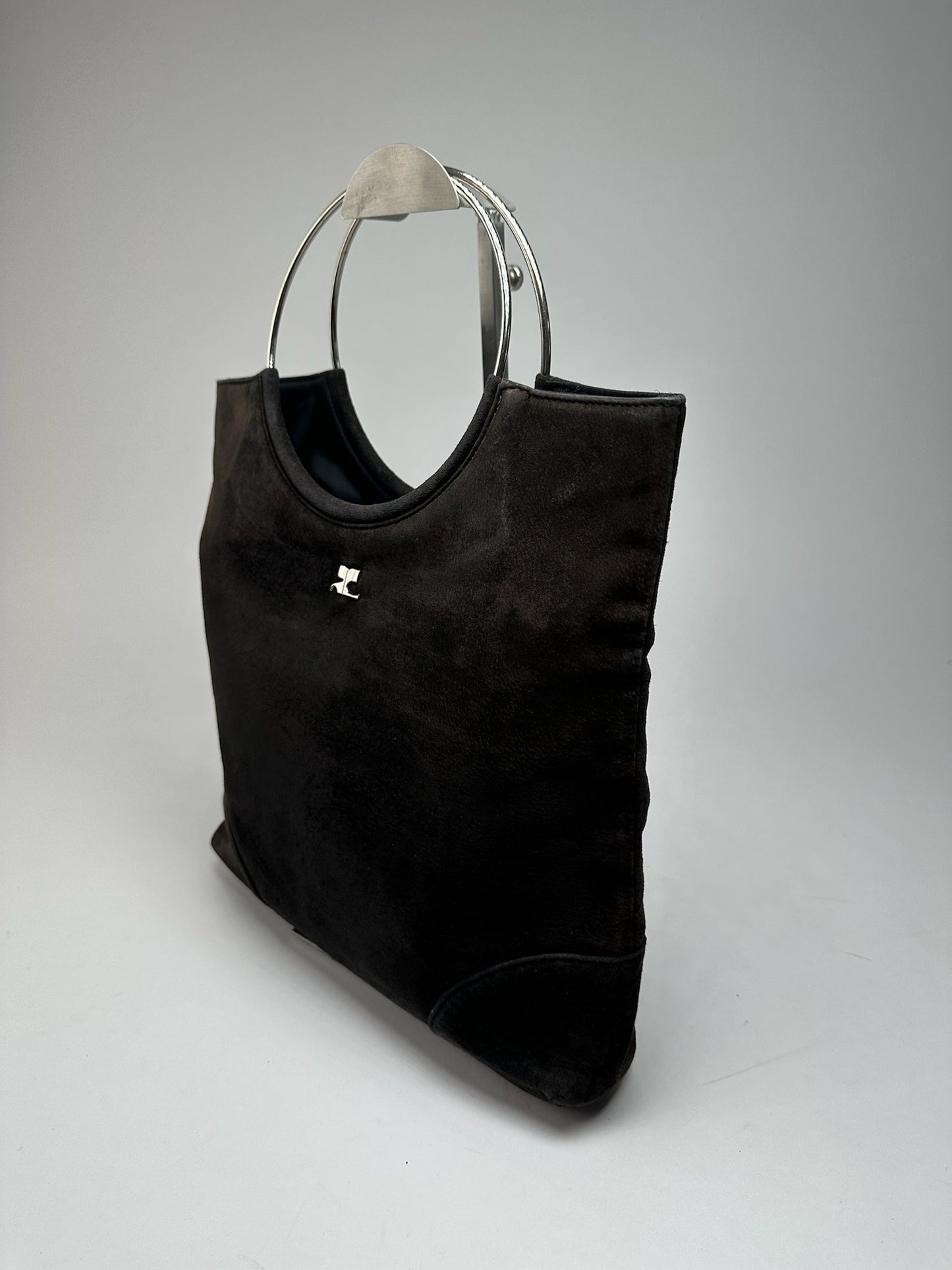 Vintage Courreges Suede Bag brown