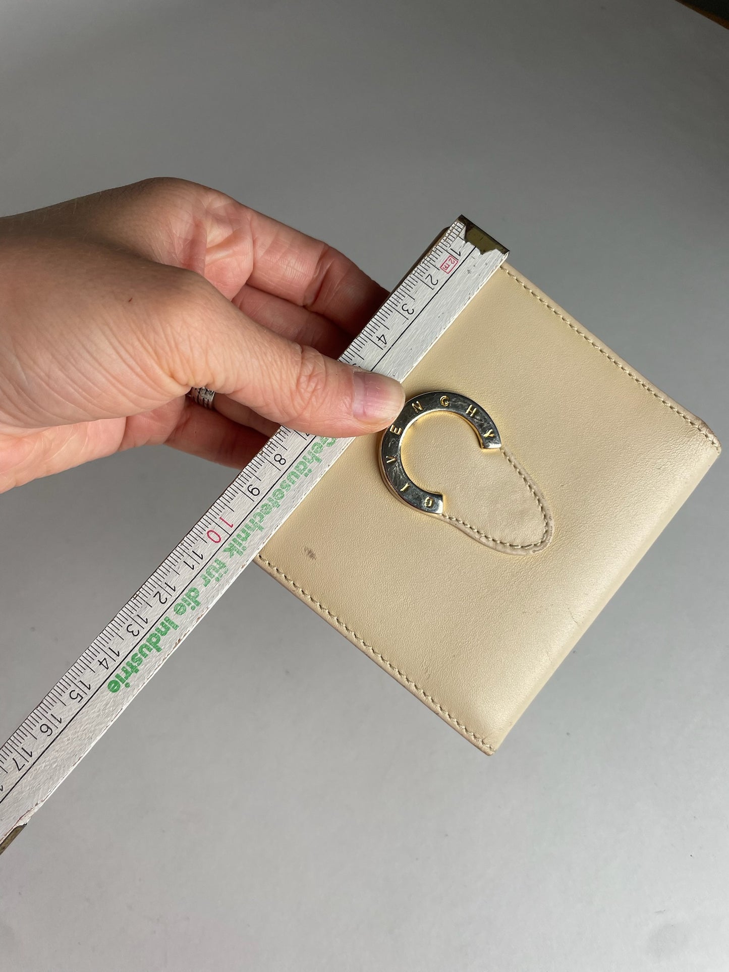 Vintage Givenchy Leather Wallet Beige