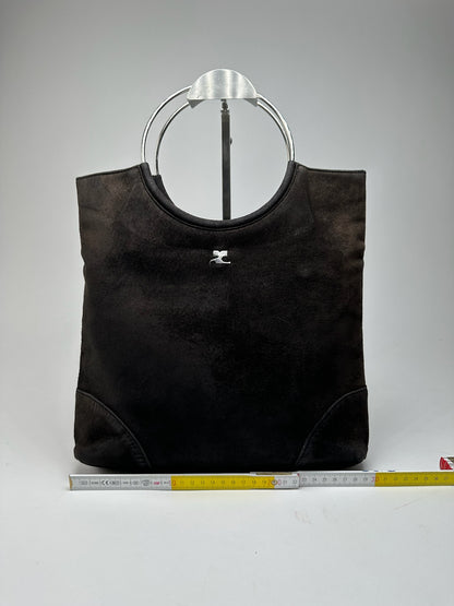 Vintage Courreges Suede Bag brown