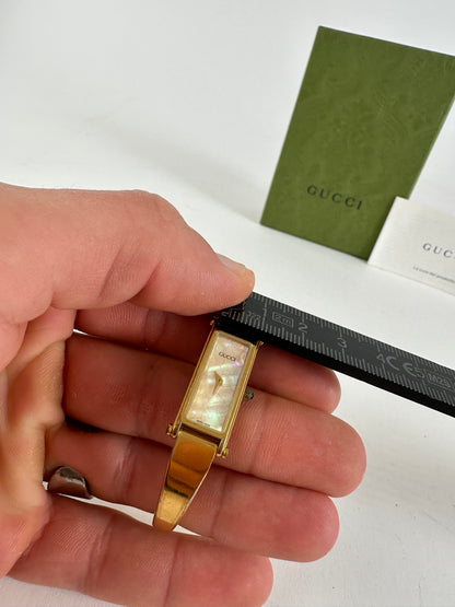 Vintage Gucci Gold-Tone Bangle Ladies Watch Model 1500L