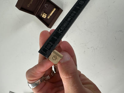 Vintage Dior Gold-Tone Cufflinks Boxed France